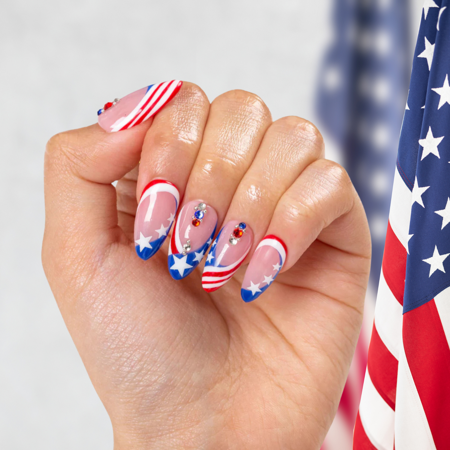Flag Me Later Handmade Nails H600