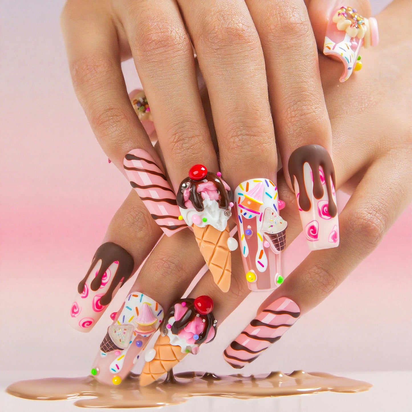Sugar High, Boy Bye! Handmade Nails H606