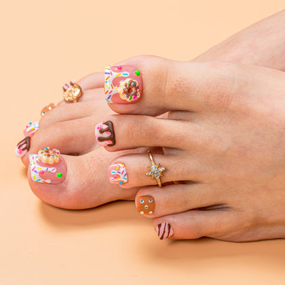 Sugar High, Boy Bye! T606 Toe Nails - 20Pcs Free Size
