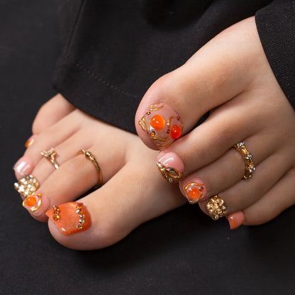 Melted for You T614 Toe Nails - 20Pcs Free Size