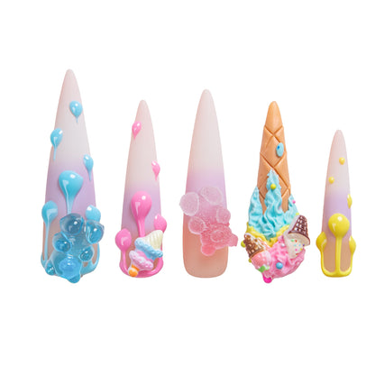 Drippin’ Not feelin’   Handmade Nails H618