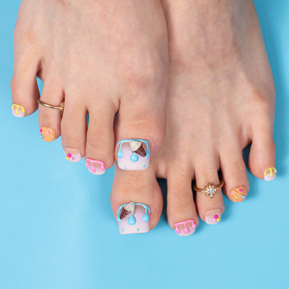 Drippin’ Not feelin’ T618 Toe Nails - 20Pcs Free Size