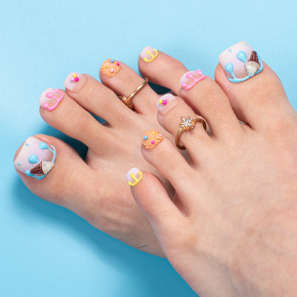 Drippin’ Not feelin’ T618 Toe Nails - 20Pcs Free Size