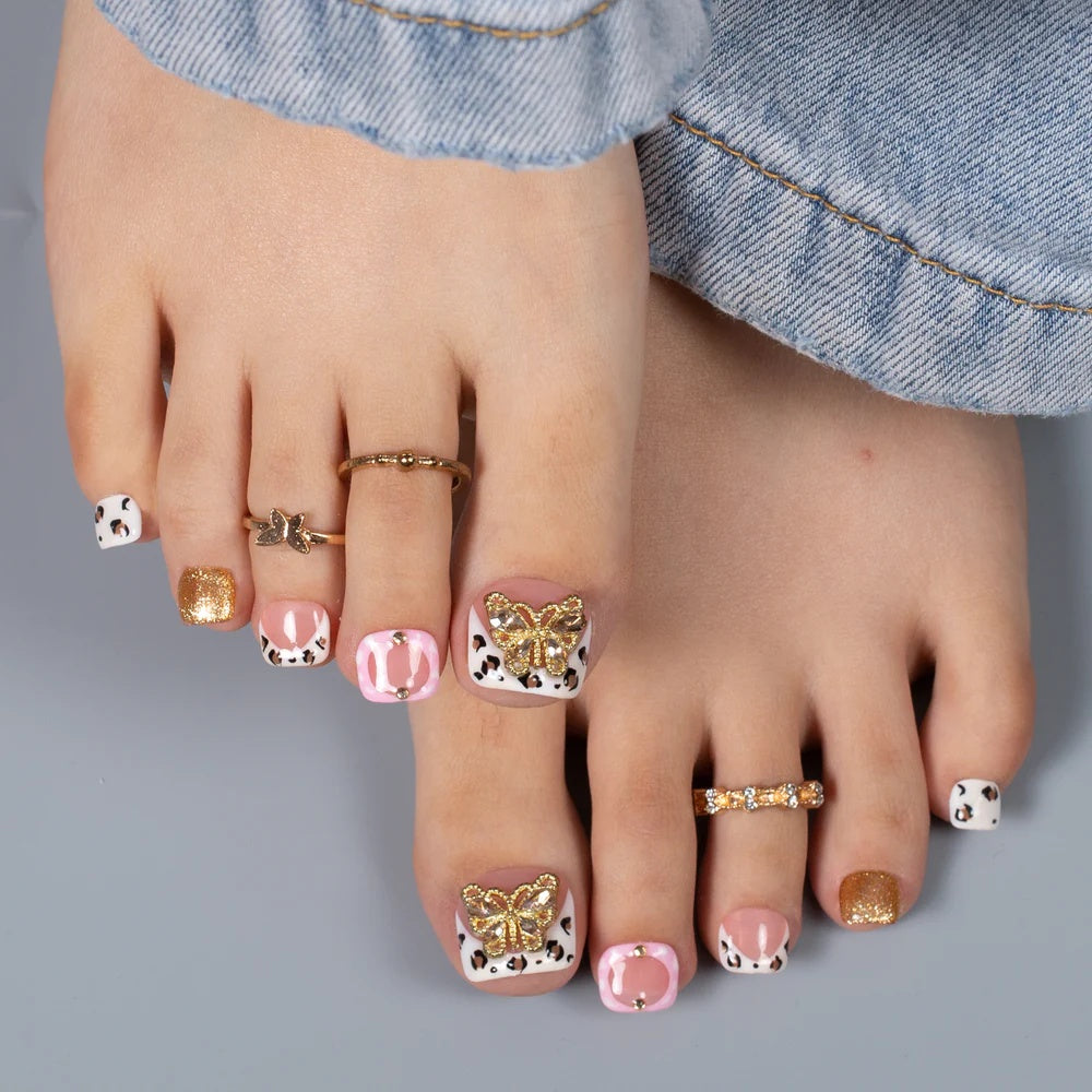 Pretty and Untamed T638 Toe Nails - 20Pcs Free Size