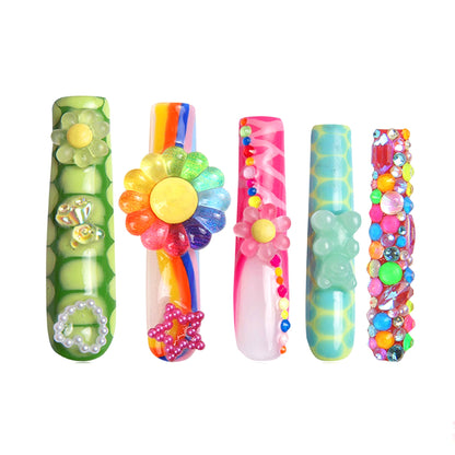 Lovkashi Flower Handmade Nails H65