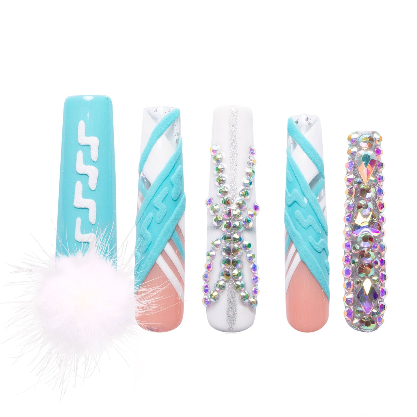 Blue Lagoon Handmade Nails H66