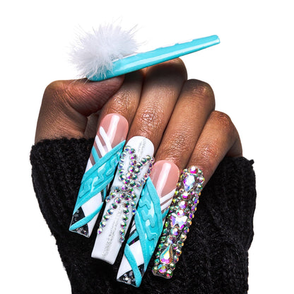 Blue Lagoon Handmade Nails H66