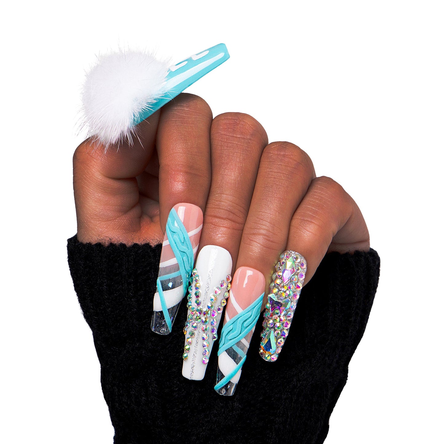 Blue Lagoon Handmade Nails H66