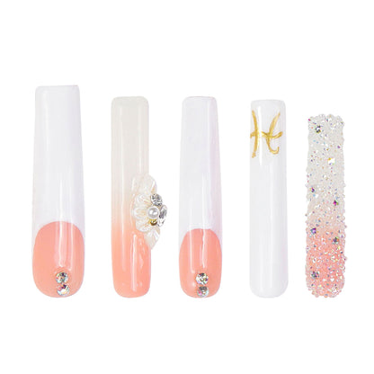 Only You French Tip Handmade Nails H97