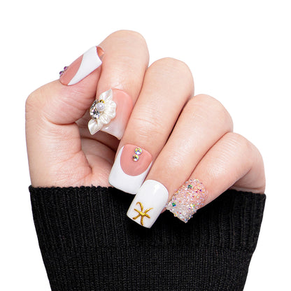 Only You French Tip Handmade Nails H97