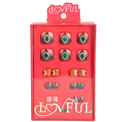 Green Enamel T235 Toe Nails