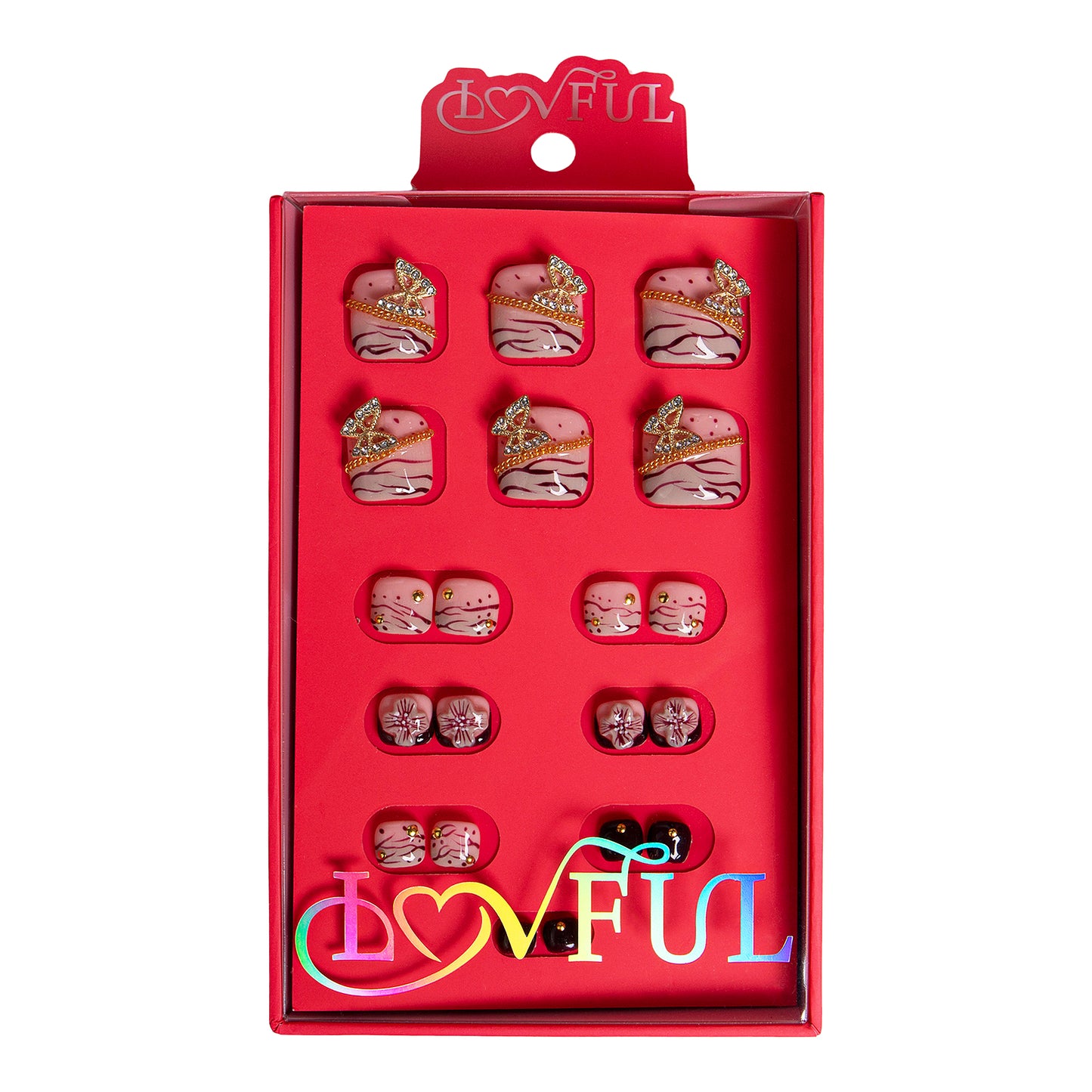 Mystic Garden T329 Toe Nails