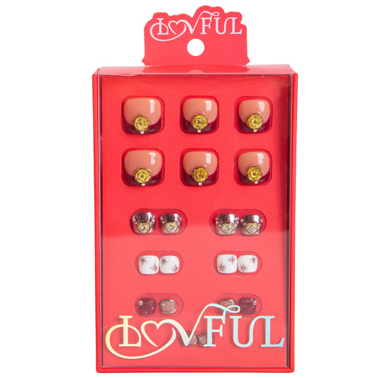 Royal Crimson T383 Toe Nails