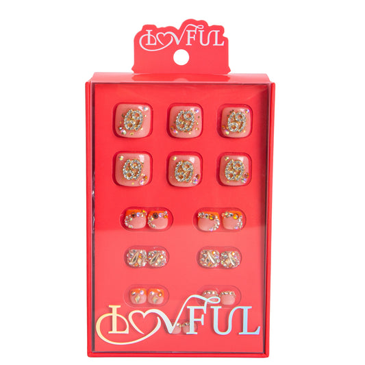 Neon Moon Cancer T590 Toe Nails - 20Pcs Free Size