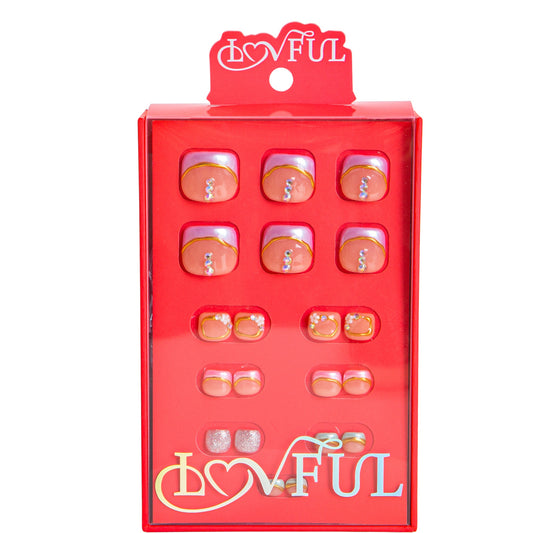 Pastel Fantasy T652 Toe Nails - 20Pcs Free Size
