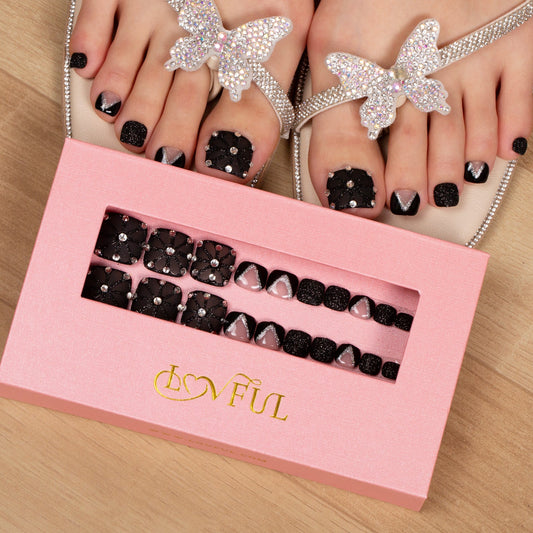 Dancing Spirit Black T79 Toe Nails