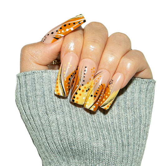 Calm Storm Handmade Nails H477