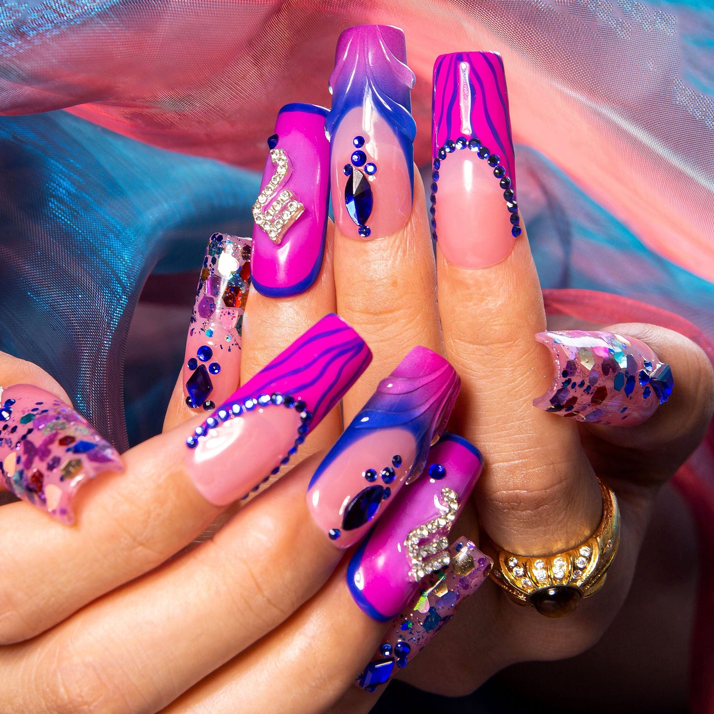 Scorpio Drama Club Handmade Nails H591