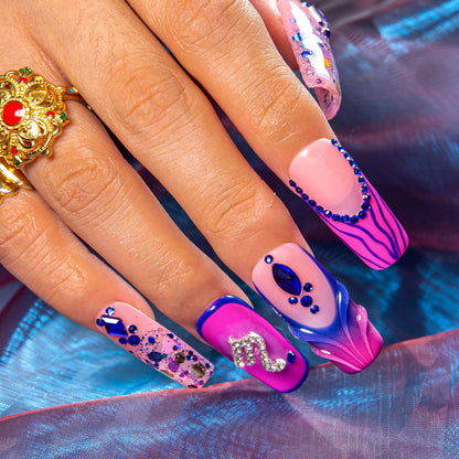 Scorpio Drama Club Handmade Nails H591