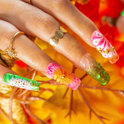 Sea Bloom Handmade Nails H544