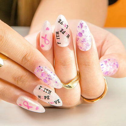 Full of Hope Handmade Nails H484