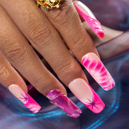 Pinkalicious Handmade Nails H584
