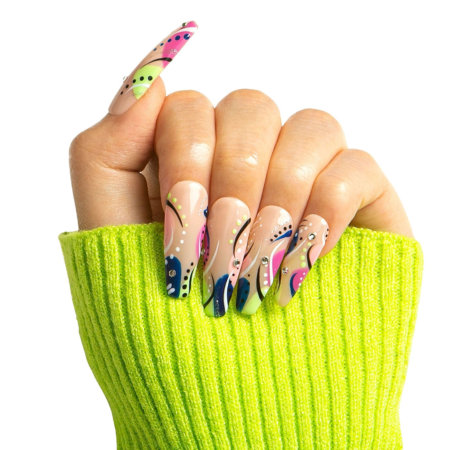 Summer Romance Handmade Nails H473