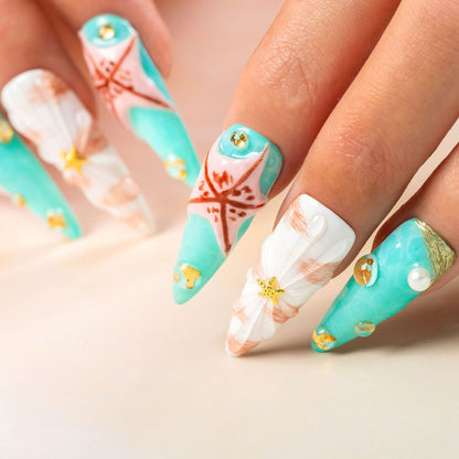 Starfish Dreams Handmade Nails H495