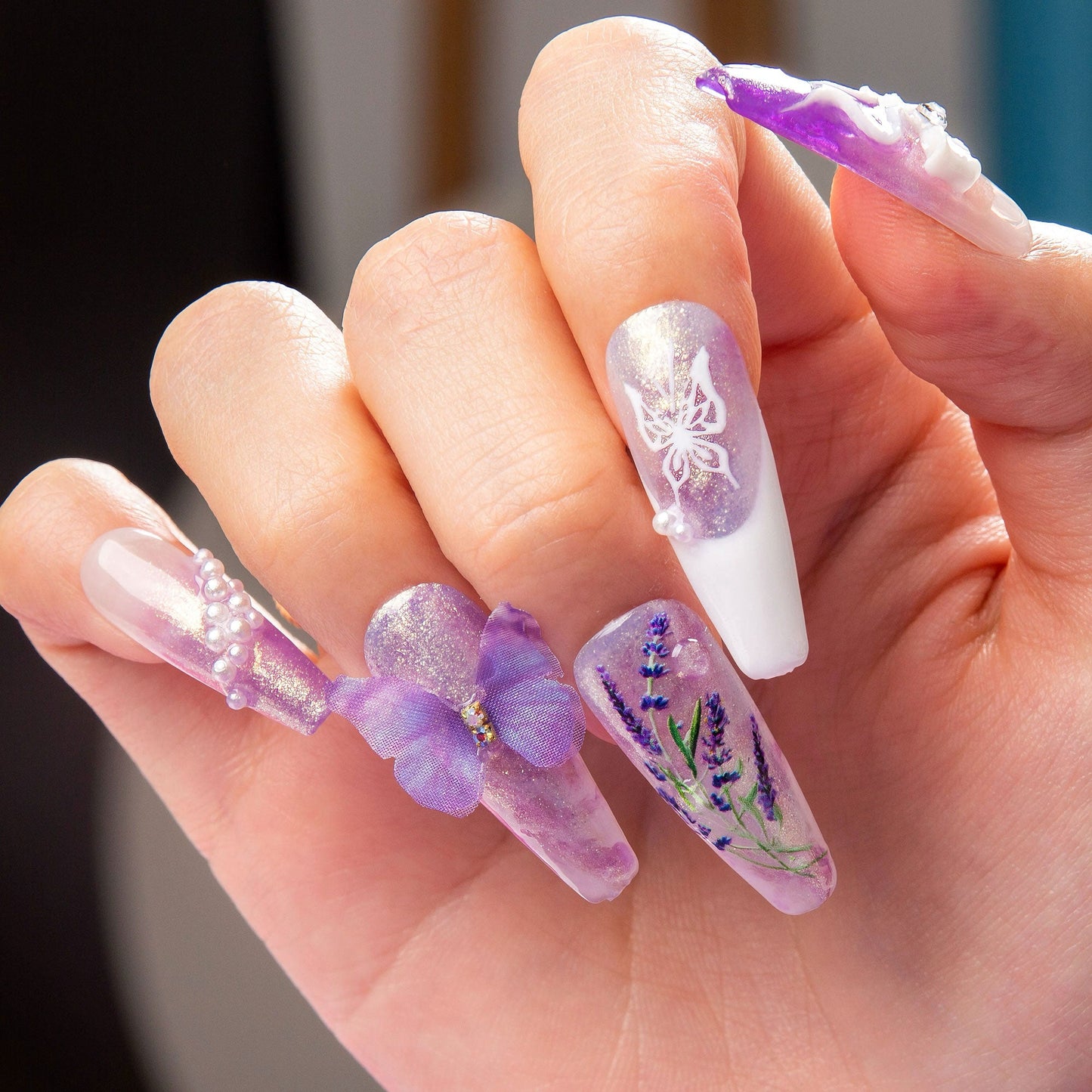 Butterfly Spell Handmade Nails H461