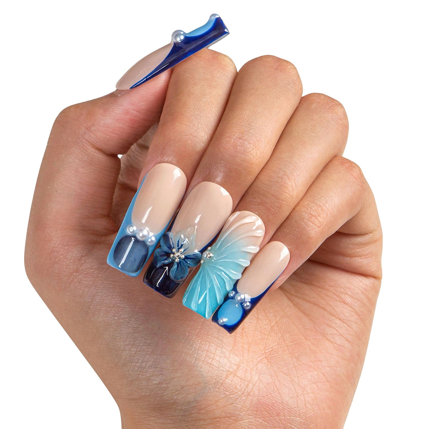 Bora Bora Glow Handmade Nails H548