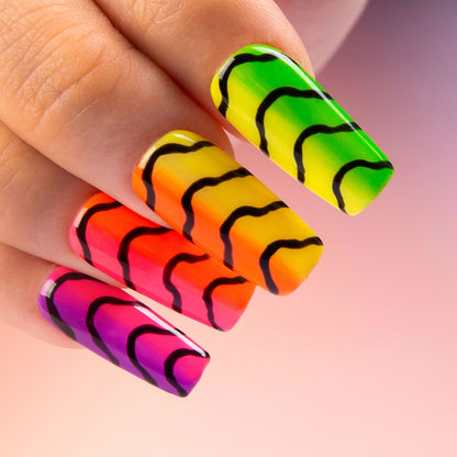Neon Scales Handmade Nails H517