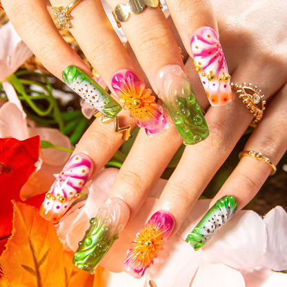 Sea Bloom Handmade Nails H544