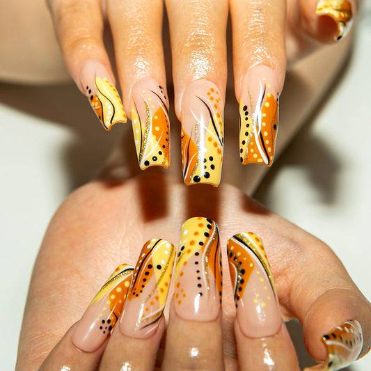 Calm Storm Handmade Nails H477