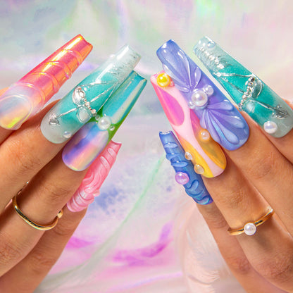 Sagittarius Spark Handmade Nails H594