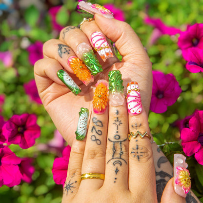 Sea Bloom Handmade Nails H544